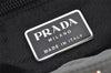 Authentic PRADA Vintage Nylon Tessuto Plastic Shoulder Hand Bag Purse Gray 4601K