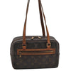 Authentic Louis Vuitton Monogram Cite MM Shoulder Bag M51182 Junk 4602J