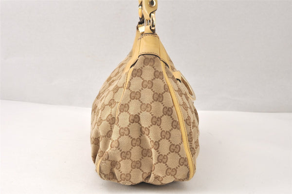 Authentic GUCCI Abbey Shoulder Hand Bag GG Canvas Leather 190525 Brown 4602K
