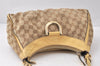 Authentic GUCCI Abbey Shoulder Hand Bag GG Canvas Leather 190525 Brown 4602K
