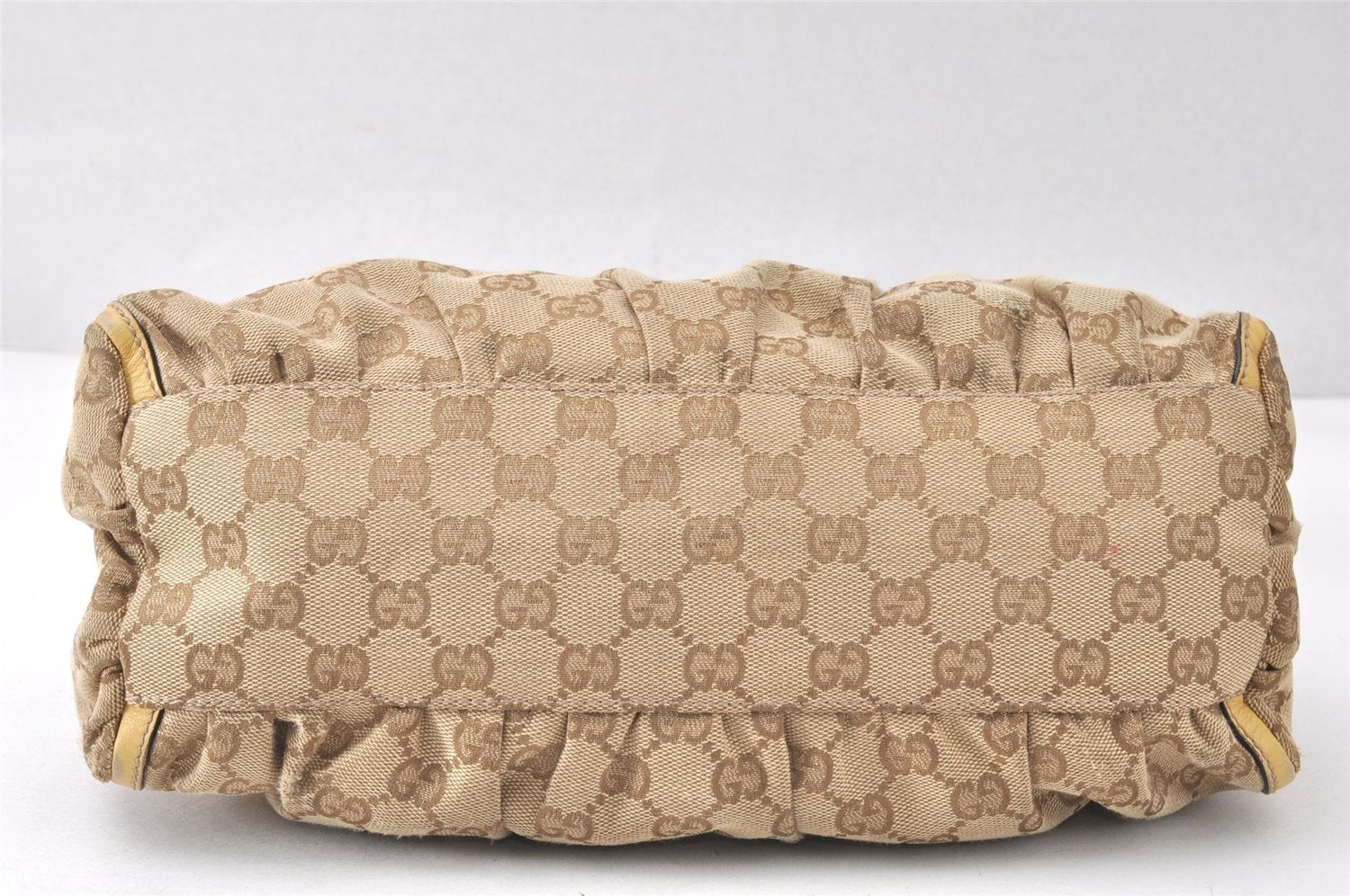 Authentic GUCCI Abbey Shoulder Hand Bag GG Canvas Leather 190525 Brown 4602K