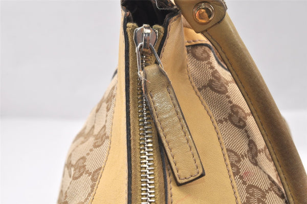 Authentic GUCCI Abbey Shoulder Hand Bag GG Canvas Leather 190525 Brown 4602K