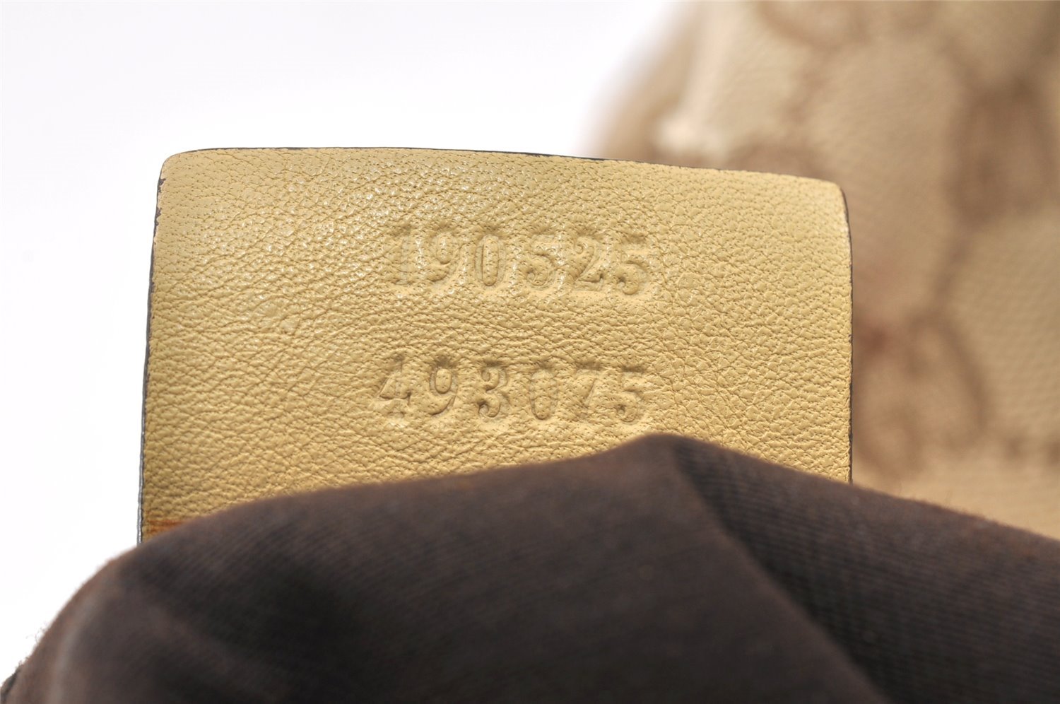 Authentic GUCCI Abbey Shoulder Hand Bag GG Canvas Leather 190525 Brown 4602K