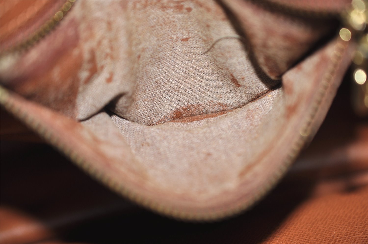 Authentic Louis Vuitton Monogram Senlis Shoulder Cross Bag M51222 Junk 4603J