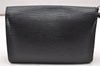 Authentic Louis Vuitton Epi Sellier Dragonne Clutch Bag Black M52612 LV 4604K