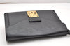 Authentic Louis Vuitton Epi Sellier Dragonne Clutch Bag Black M52612 LV 4604K