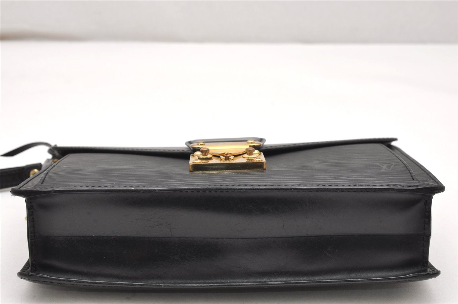 Authentic Louis Vuitton Epi Sellier Dragonne Clutch Bag Black M52612 LV 4604K