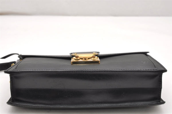 Authentic Louis Vuitton Epi Sellier Dragonne Clutch Bag Black M52612 LV 4604K