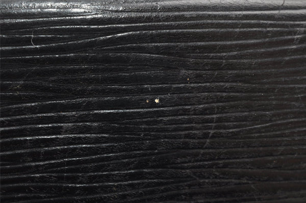Authentic Louis Vuitton Epi Sellier Dragonne Clutch Bag Black M52612 LV 4604K