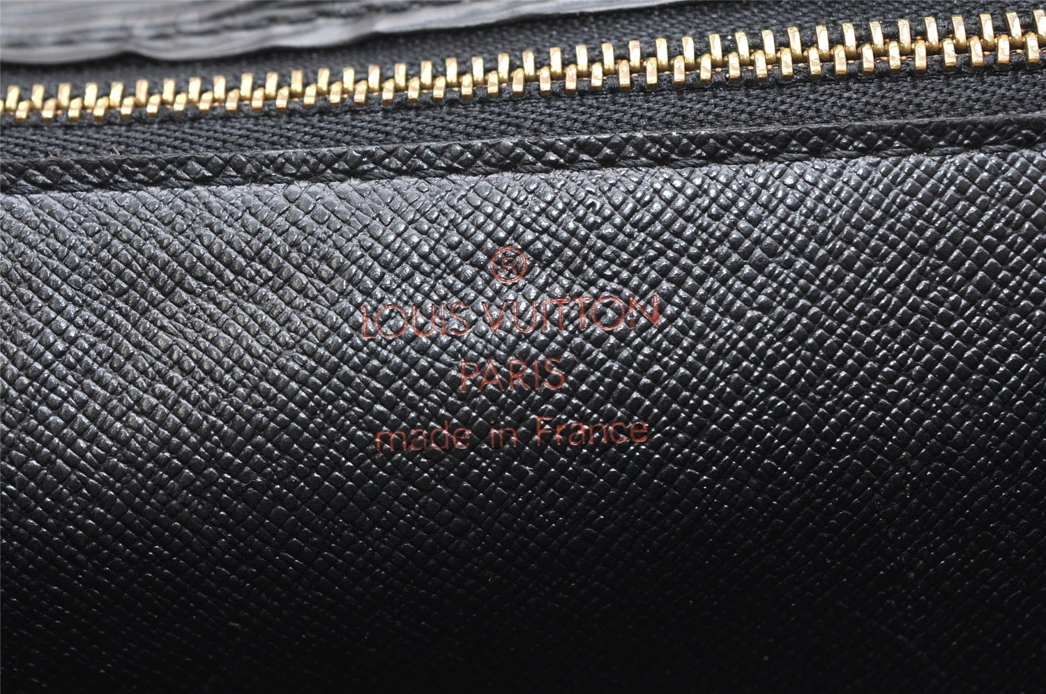 Authentic Louis Vuitton Epi Sellier Dragonne Clutch Bag Black M52612 LV 4604K