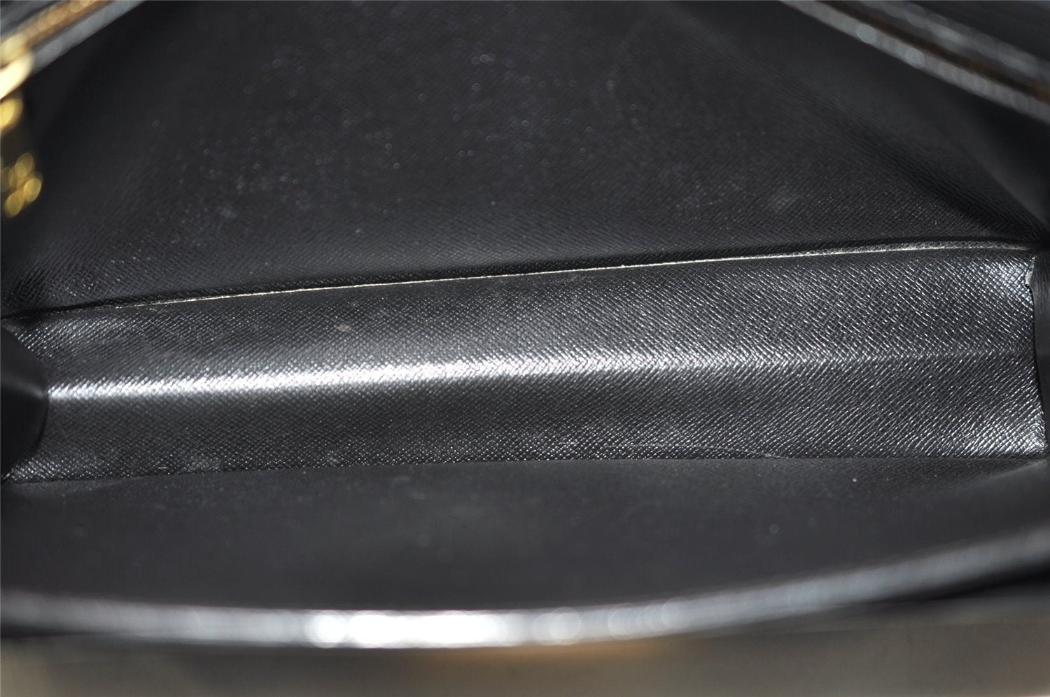 Authentic Louis Vuitton Epi Sellier Dragonne Clutch Bag Black M52612 LV 4604K