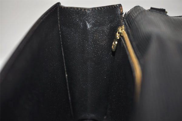 Authentic Louis Vuitton Epi Sellier Dragonne Clutch Bag Black M52612 LV 4604K
