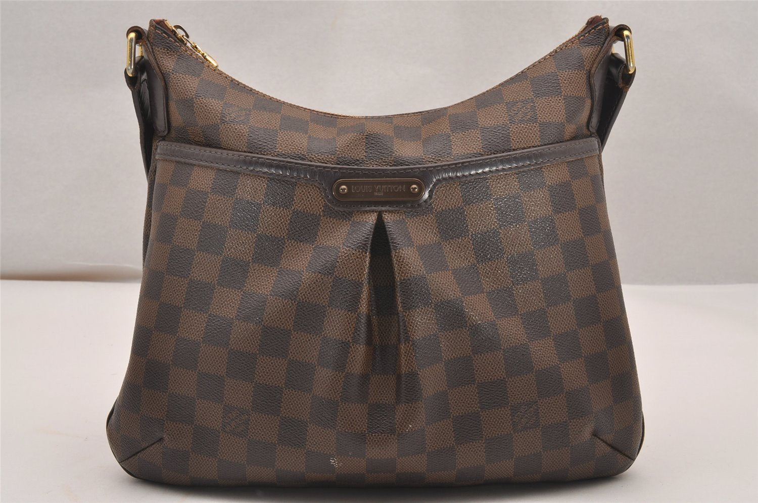 Authentic Louis Vuitton Damier Bloomsbury PM Shoulder Cross Bag N42251 LV 4605J