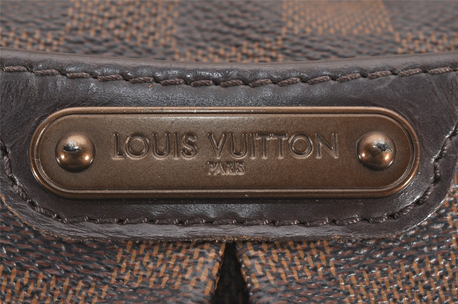 Authentic Louis Vuitton Damier Bloomsbury PM Shoulder Cross Bag N42251 LV 4605J