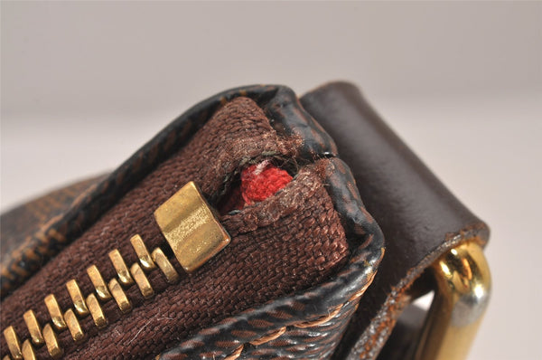 Authentic Louis Vuitton Damier Bloomsbury PM Shoulder Cross Bag N42251 LV 4605J