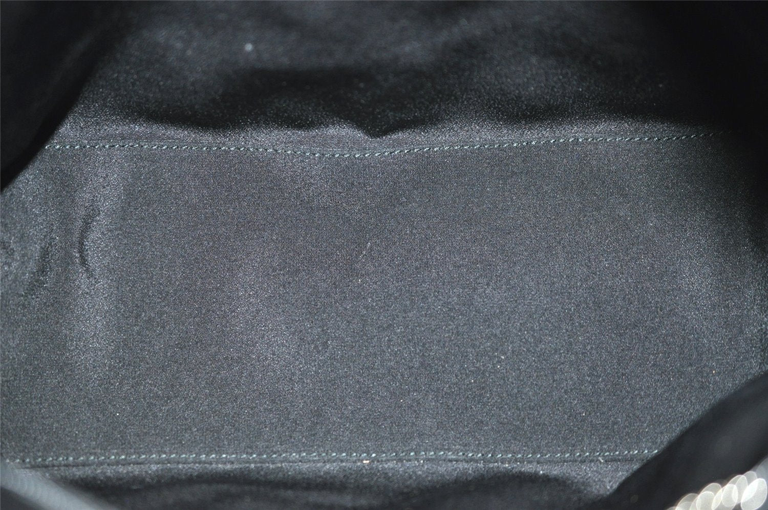 Authentic GUCCI Vintage Shoulder Hand Bag Purse GG Suede Enamel Black 4607J