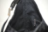 Authentic GUCCI Vintage Shoulder Hand Bag Purse GG Suede Enamel Black 4607J