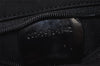 Authentic GUCCI Vintage Shoulder Hand Bag Purse GG Suede Enamel Black 4607J