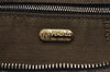 Authentic FENDI Vintage Zucca Hand Bag Purse Canvas Leather Brown 4608I