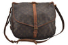 Authentic Louis Vuitton Monogram Saumur 35 Shoulder Cross Bag M42254 LV 4608J