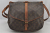 Authentic Louis Vuitton Monogram Saumur 35 Shoulder Cross Bag M42254 LV 4608J