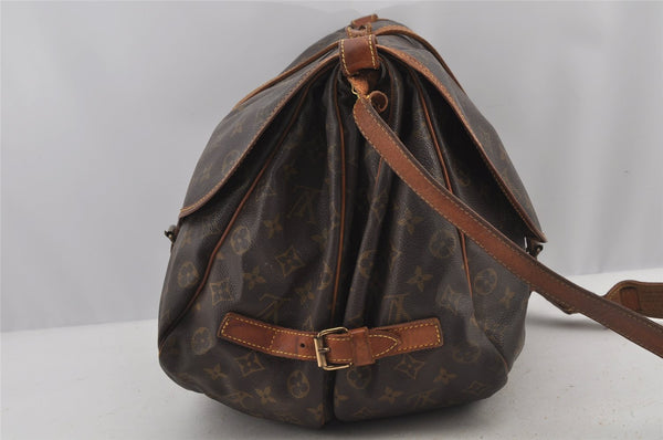Authentic Louis Vuitton Monogram Saumur 35 Shoulder Cross Bag M42254 LV 4608J