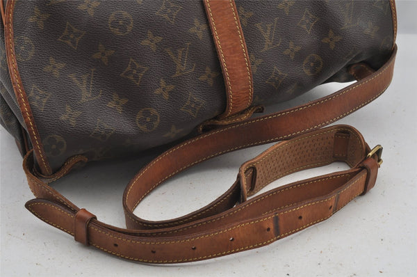 Authentic Louis Vuitton Monogram Saumur 35 Shoulder Cross Bag M42254 LV 4608J