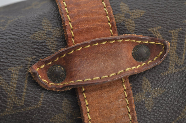 Authentic Louis Vuitton Monogram Saumur 35 Shoulder Cross Bag M42254 LV 4608J