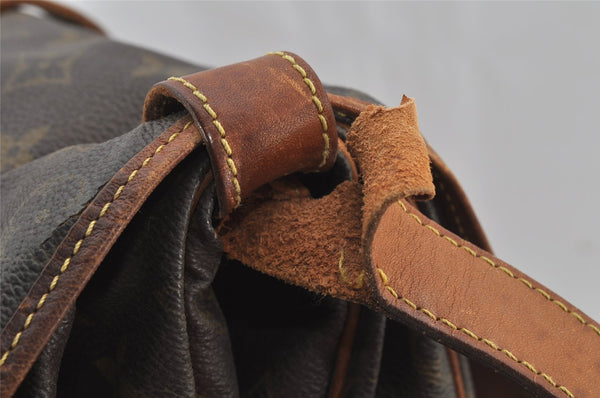 Authentic Louis Vuitton Monogram Saumur 35 Shoulder Cross Bag M42254 LV 4608J