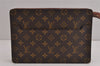 Authentic Louis Vuitton Monogram Pochette Homme Clutch Hand Bag M51795 LV 4609J