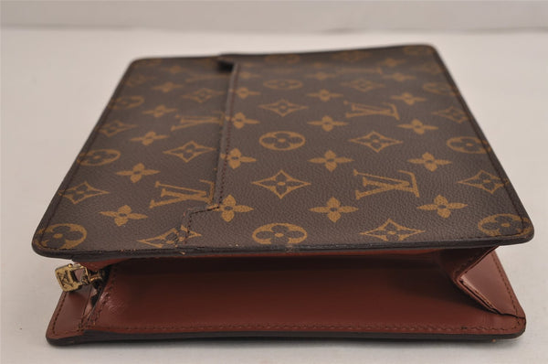 Authentic Louis Vuitton Monogram Pochette Homme Clutch Hand Bag M51795 LV 4609J