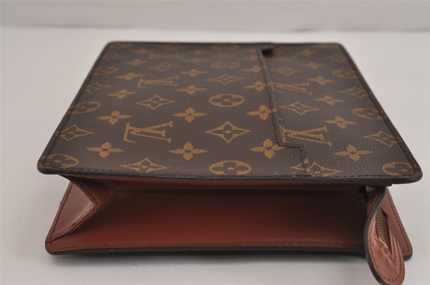 Authentic Louis Vuitton Monogram Pochette Homme Clutch Hand Bag M51795 LV 4609J