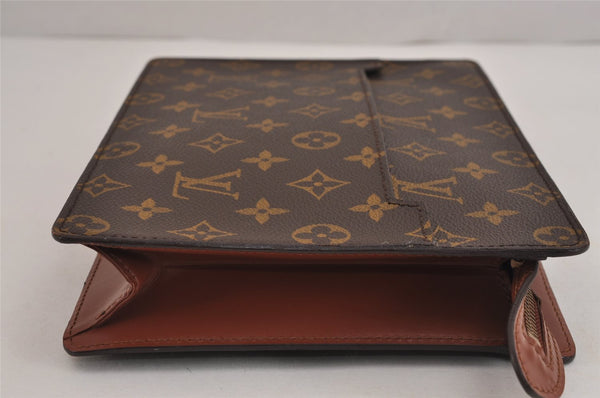 Authentic Louis Vuitton Monogram Pochette Homme Clutch Hand Bag M51795 LV 4609J
