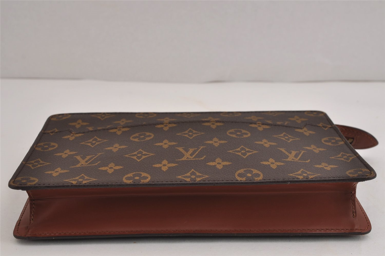 Authentic Louis Vuitton Monogram Pochette Homme Clutch Hand Bag M51795 LV 4609J