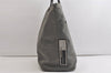 Authentic PRADA Vintage Nylon Tessuto Leather Tote Hand Bag Gray 4609K