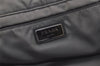 Authentic PRADA Vintage Nylon Tessuto Leather Tote Hand Bag Gray 4609K