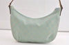 Authentic GUCCI Shoulder Hand Bag GG Canvas Leather 0050813 Light Blue 4612K