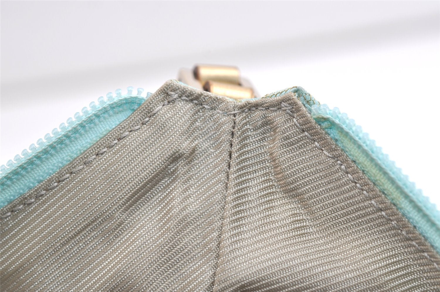 Authentic GUCCI Shoulder Hand Bag GG Canvas Leather 0050813 Light Blue 4612K