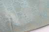 Authentic GUCCI Shoulder Hand Bag GG Canvas Leather 0050813 Light Blue 4612K