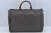 Authentic Louis Vuitton Monogram Speedy 35 Hand Boston Bag M41524 Junk 4613K