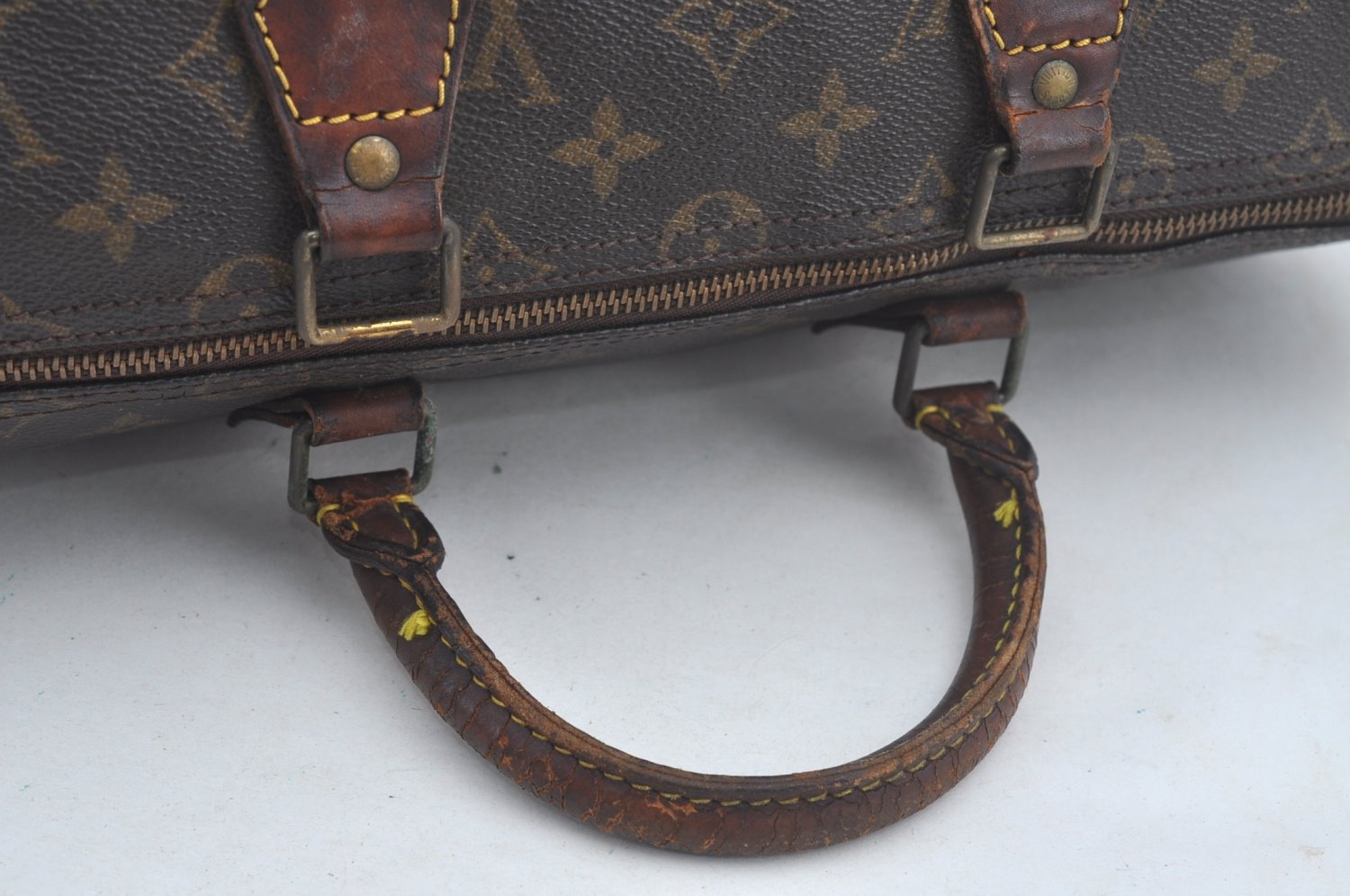 Authentic Louis Vuitton Monogram Speedy 35 Hand Boston Bag M41524 Junk 4613K