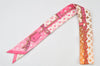 Auth Louis Vuitton Bandeaux BB Rising Confidential Scarf Silk M78453 Pink 4614K