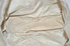Authentic CHANEL New Travel Line Shoulder Tote Bag Nylon Leather Beige 4615I