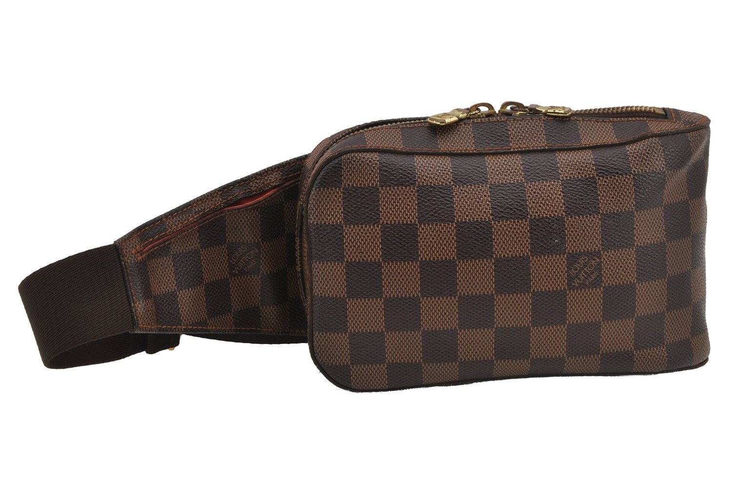 Authentic Louis Vuitton Damier Geronimos Waist Body Bag N51994 LV 4615J