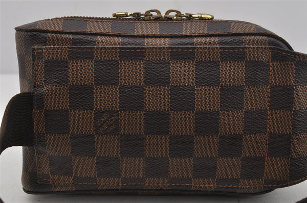 Authentic Louis Vuitton Damier Geronimos Waist Body Bag N51994 LV 4615J