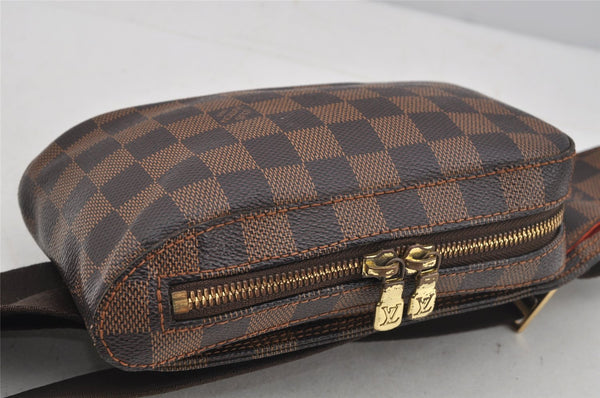 Authentic Louis Vuitton Damier Geronimos Waist Body Bag N51994 LV 4615J