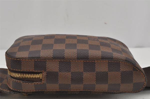 Authentic Louis Vuitton Damier Geronimos Waist Body Bag N51994 LV 4615J