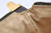 Authentic FENDI Zucca Hand Bag Pouch Purse Canvas Leather Brown Junk 4616I