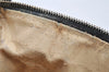 Authentic FENDI Zucca Hand Bag Pouch Purse Canvas Leather Brown Junk 4616I