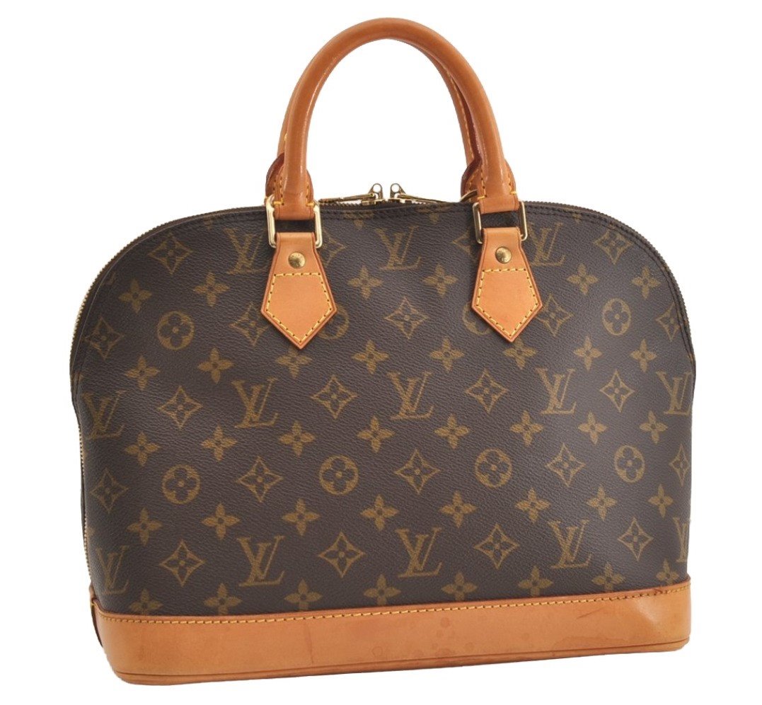 Authentic Louis Vuitton Monogram Alma Hand Bag Purse M51130 LV 4616J